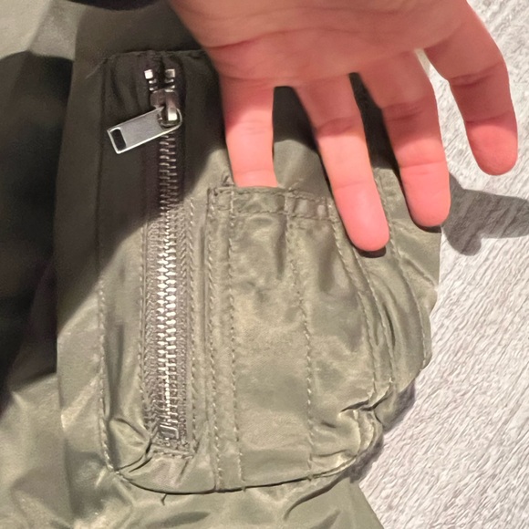 The Group Babaton army green zip up bomber jacket - Picture 7 of 16